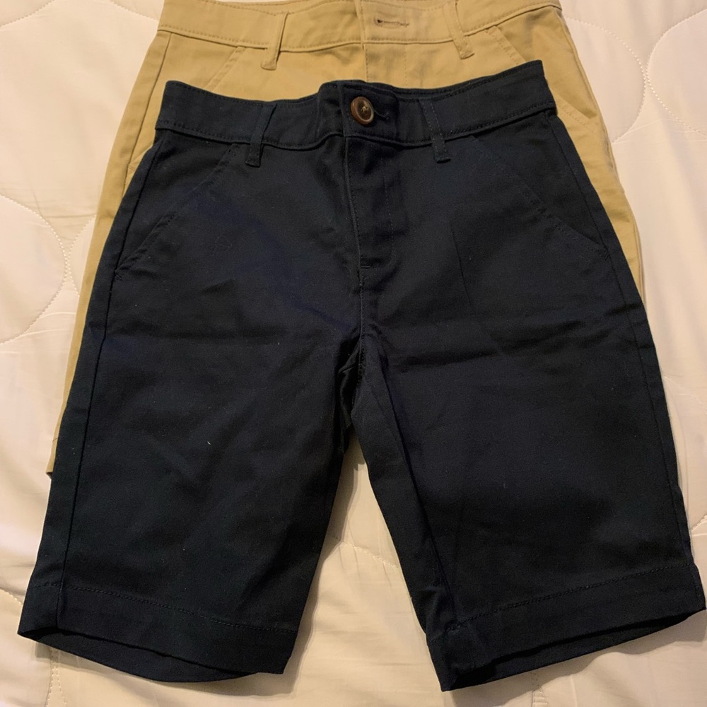 2 pair of girl school uniform shorts, NWT